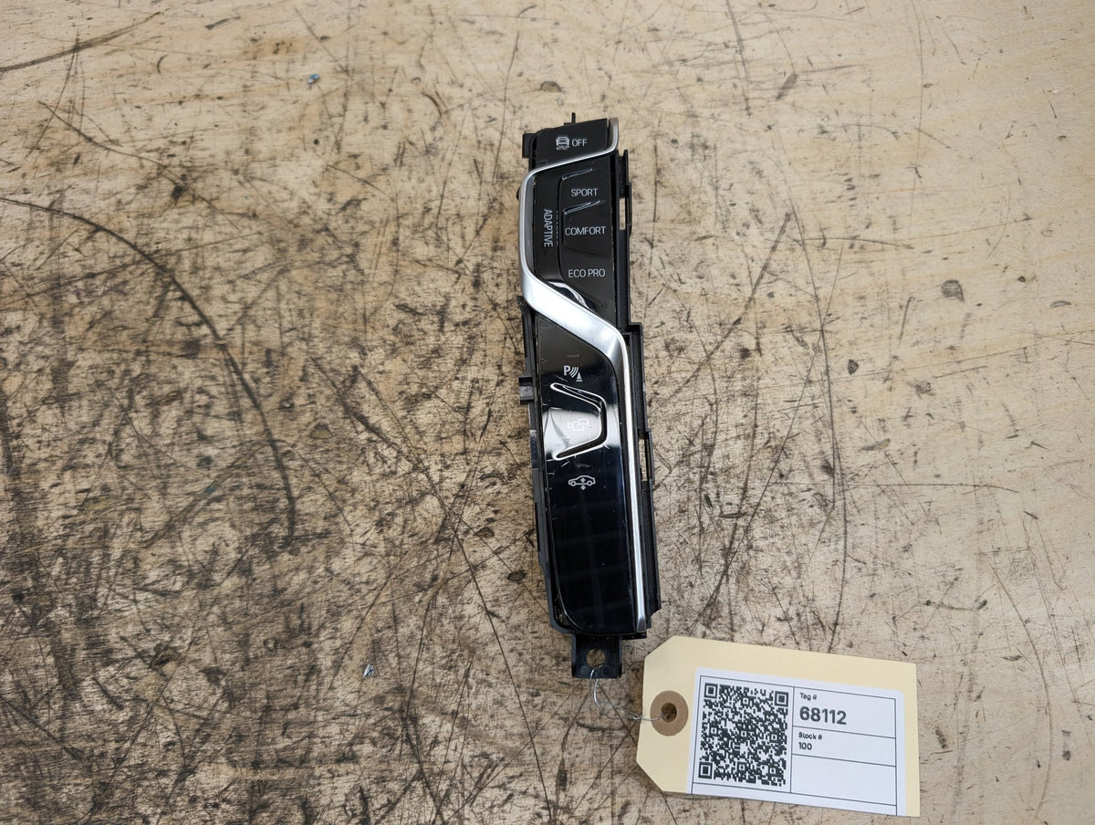 16-19 OEM BMW G11 G12 740 750 70 Center Console Operating Unit Traction Switch
