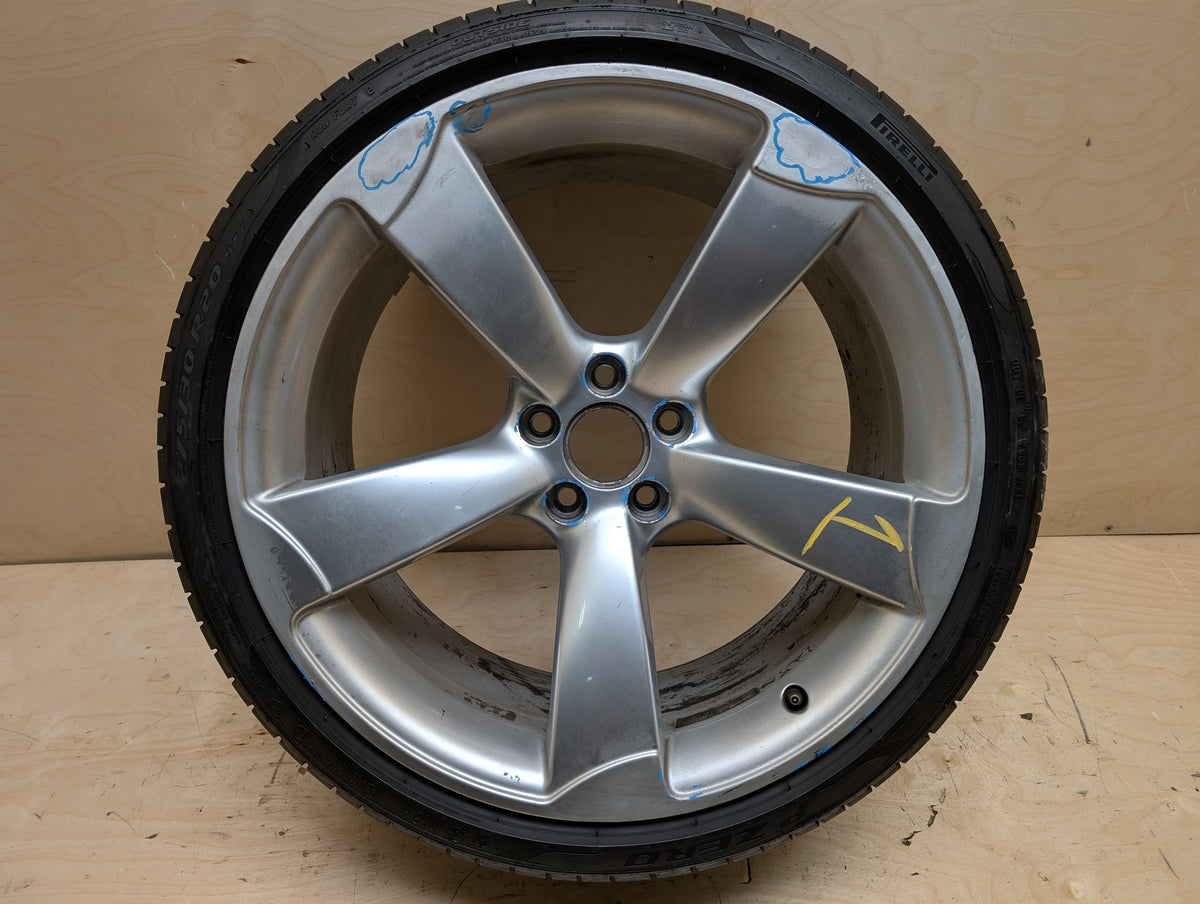 08-17 OEM Audi RS5 20x9 ET26 Aluminum Wheel Rim 5 Spoke 8T0601025AD