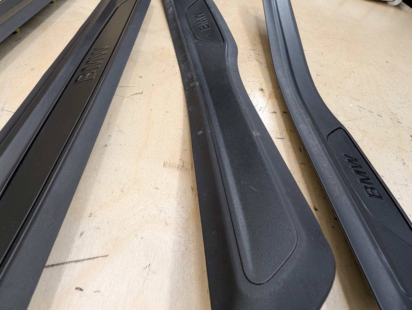 2012-2018 BMW 328i F30 Front Rear Left Right Scuff Plate Door Sill SET 7263315