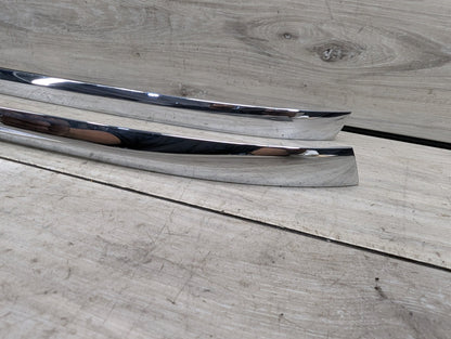 16-19 OEM BMW G12 740 750 Front Bumper Cover Lower Chrome Molding Trim SET