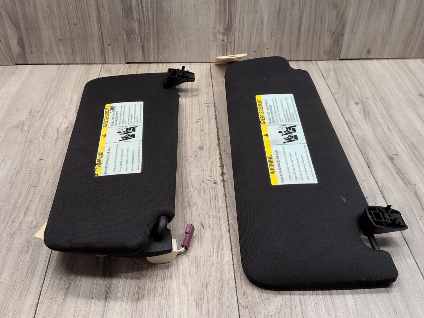 OEM BMW F01 F02 Left Right Driver Passenger Sunvisors PAIR Black