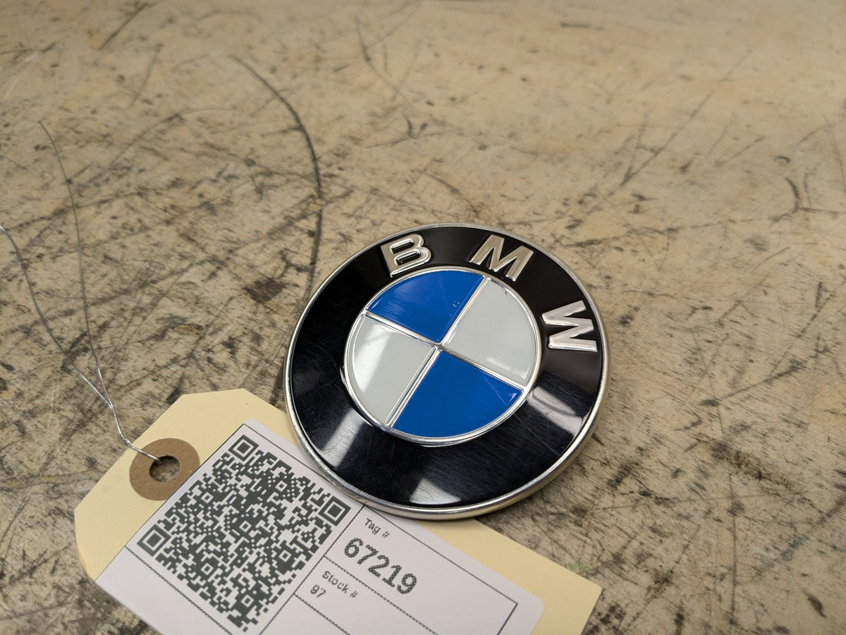 Genuine OEM BMW F39 F90 G20 G30 G80 M3 Bumper Hood Trunk Rear Round Emblem 74mm