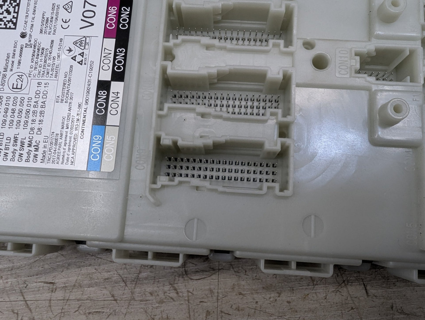 2018 - 2024 BMW X3 G01 Bdc Body Domain Fem Control Module w/ Key 9436419 B58B30O1