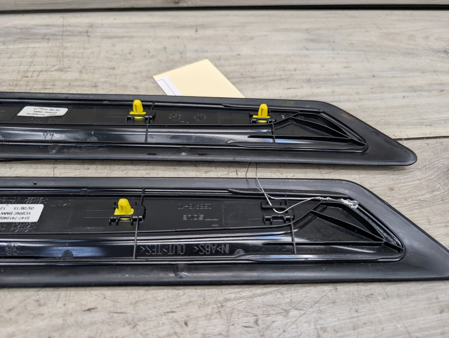 2012-2018 BMW 340i F30 Front Left Right Scuff Plate Door Sill SET 7410460