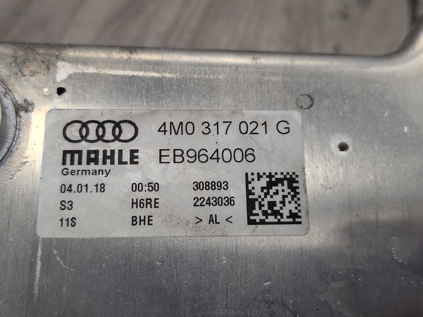 2018-2023 Audi S4 B9 Tranmssion Oil Cooler 4M0317021G