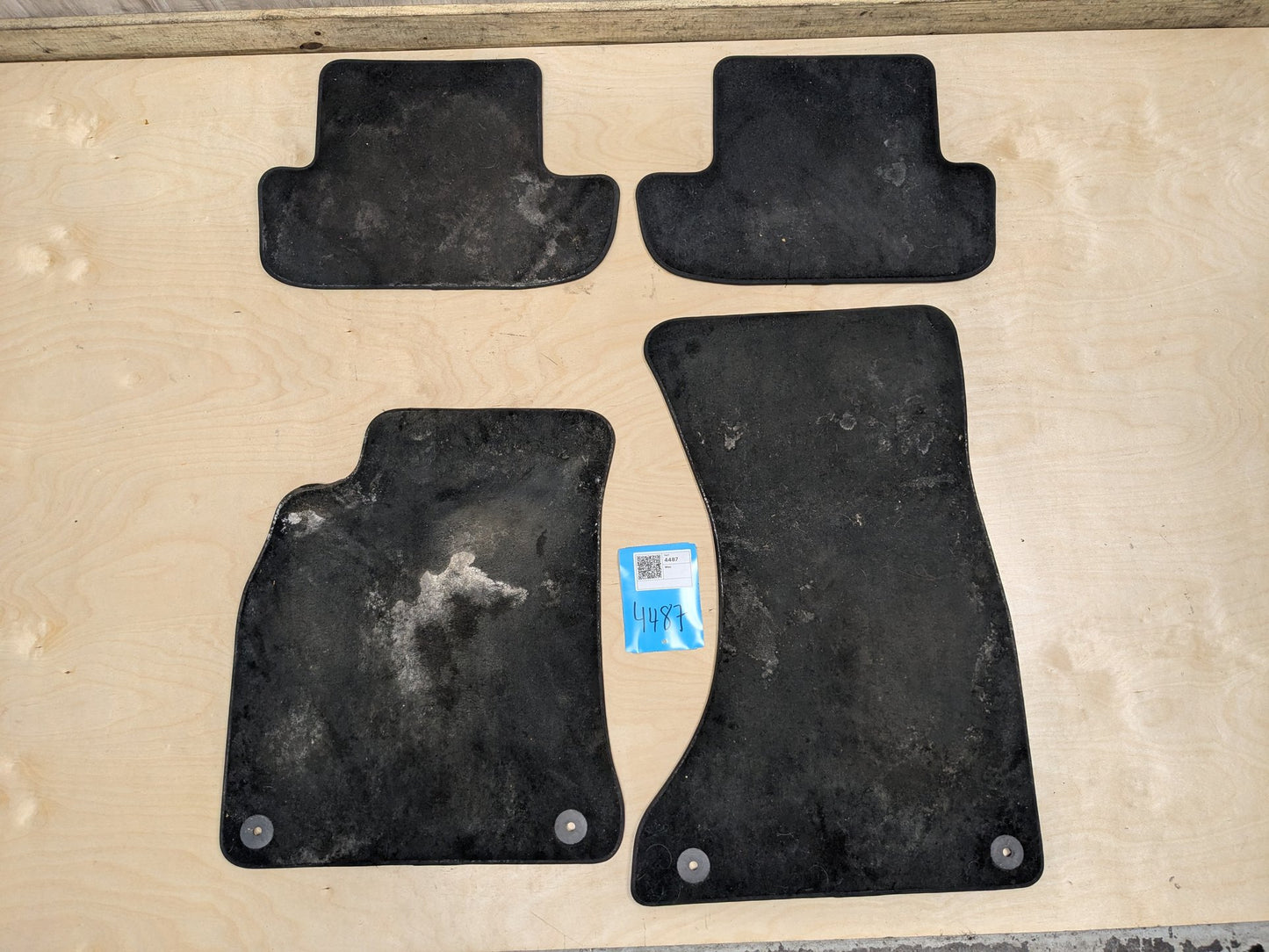2008 - 2017 Audi S5 8T Front Rear Left Right Mat Carpet Floor Mats SET 8K1863691G