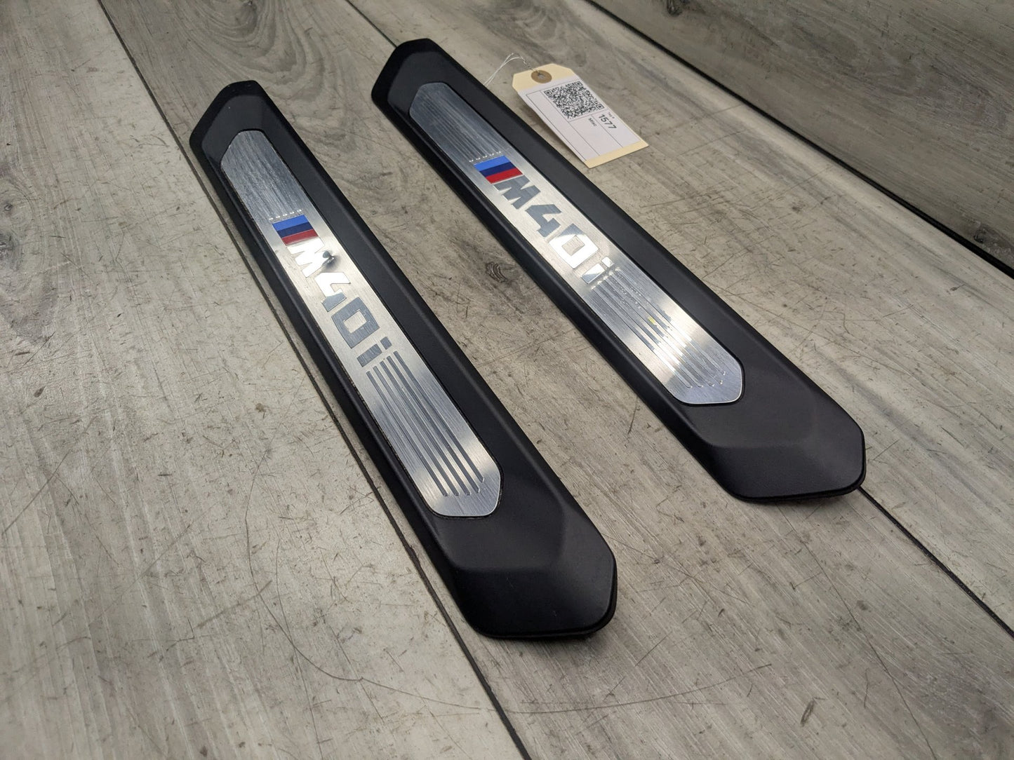 18-21 OEM BMW G01 G02 M40i X3 X4 Front Right Left Door Sills Cover Trim Pair