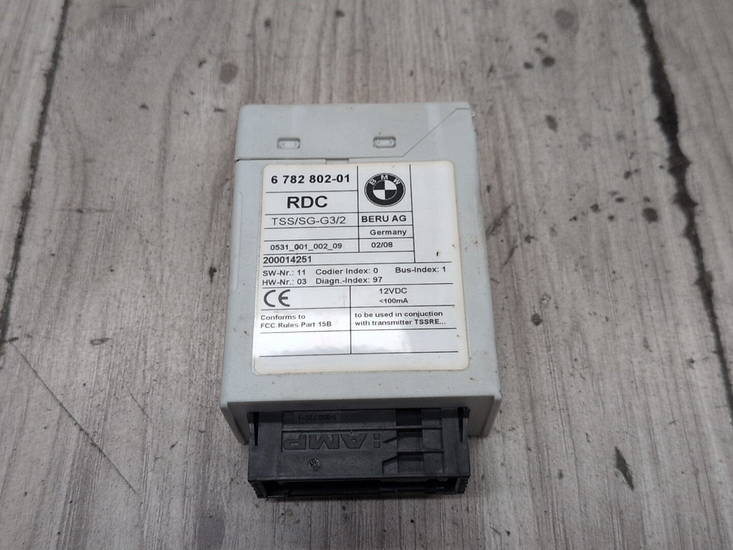 2004-2010 BMW X3 E83 RDC TPMS Tire Pressure Monitoring System Module 6782802