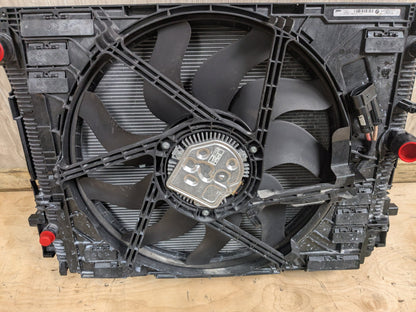 19-26 BMW M440 M340i G20 Radiator Cooling Condenser Fan 850w Shroud Assembly SET