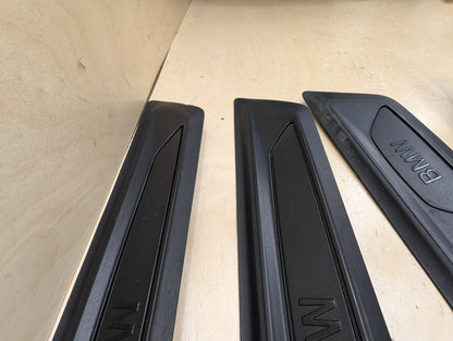 2012-2018 BMW 328i F30 Front Rear Left Right Scuff Plate Door Sill SET 7263315