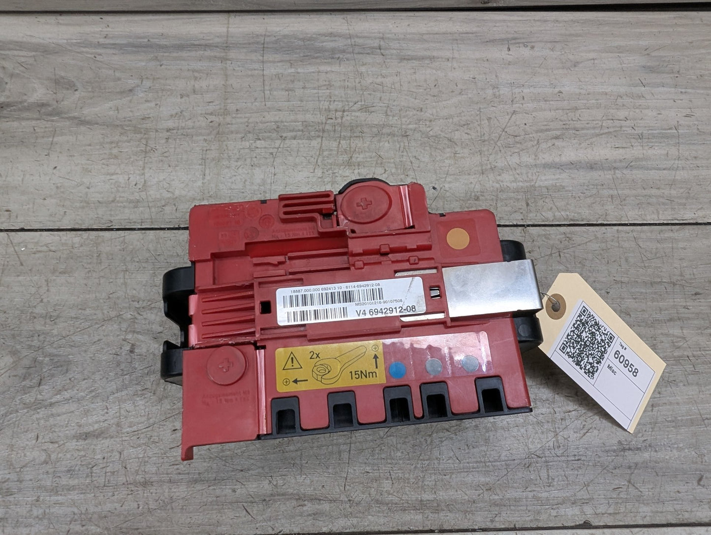OEM BMW E90 E92 E93 Battery Power Lead Junction Distribution Fuse Box Voltage