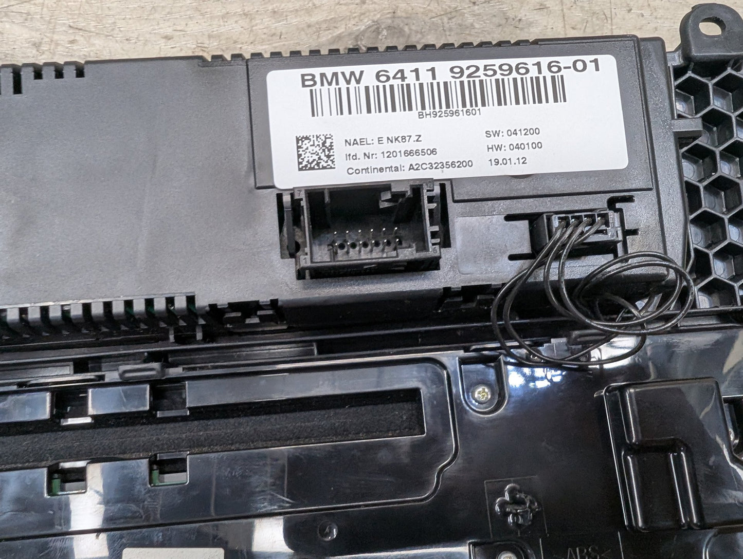 2011 - 2017 BMW X3 F25 Front AC Heater Climate Control Switch 9259616 N55B30M0