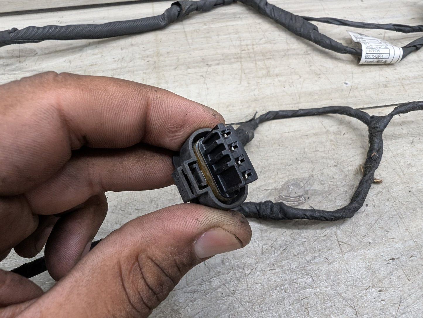 2017-2023 BMW 530i G30 Rear Bumper PDC Parking Sensor Wiring Wire Harness 4809636