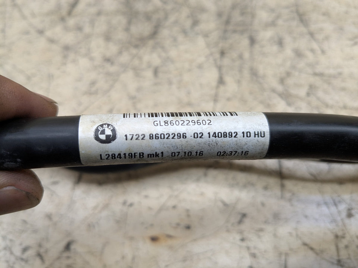 2016-2019 BMW G12 740i B58B30M0 Transmission Oil Cooler Hose Pipe Lines 8602297