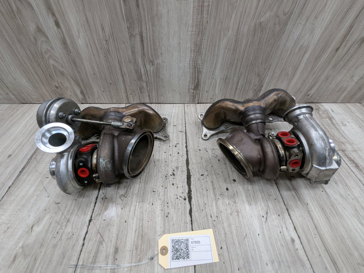 07-11 BMW E90 E92 E93 335i N54 Left Right Engine Motor Turbo Turbocharger PAIR