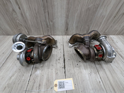 07-11 BMW E90 E92 E93 335i N54 Left Right Engine Motor Turbo Turbocharger PAIR
