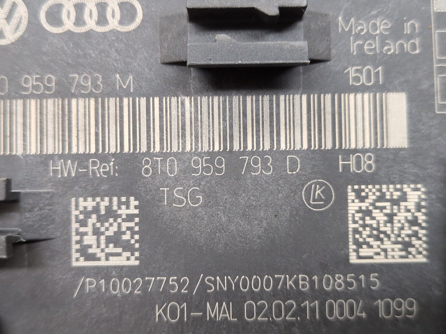 13-17 OEM AUDI A4 A5 S4 S5 Front Left Driver Door Locking Control Module