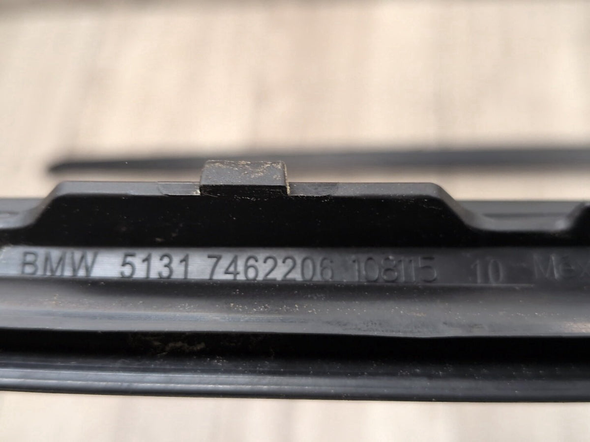 2014-2018 BMW X5 F85 Front Left Right Side Windshield Drip Trim Molding SET 7462205 OEM
