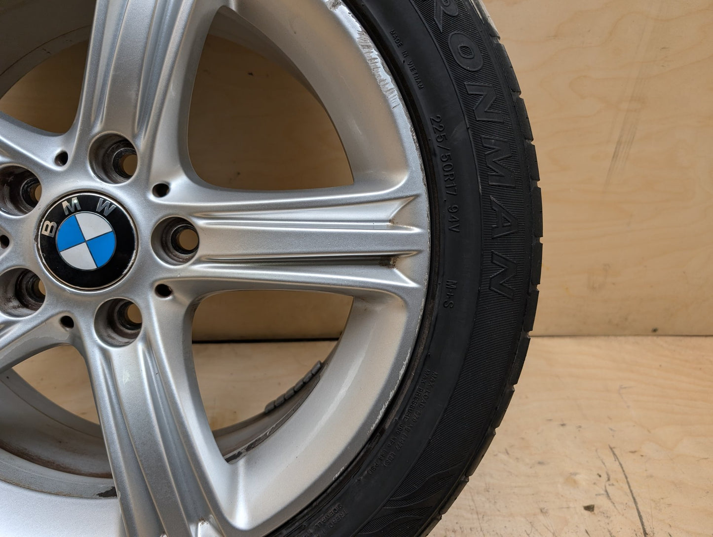 OEM BMW F30 F32 F33 F36 328 335 428 Wheel Rim 17x7.5 ET:37 Star Spoke Style 393