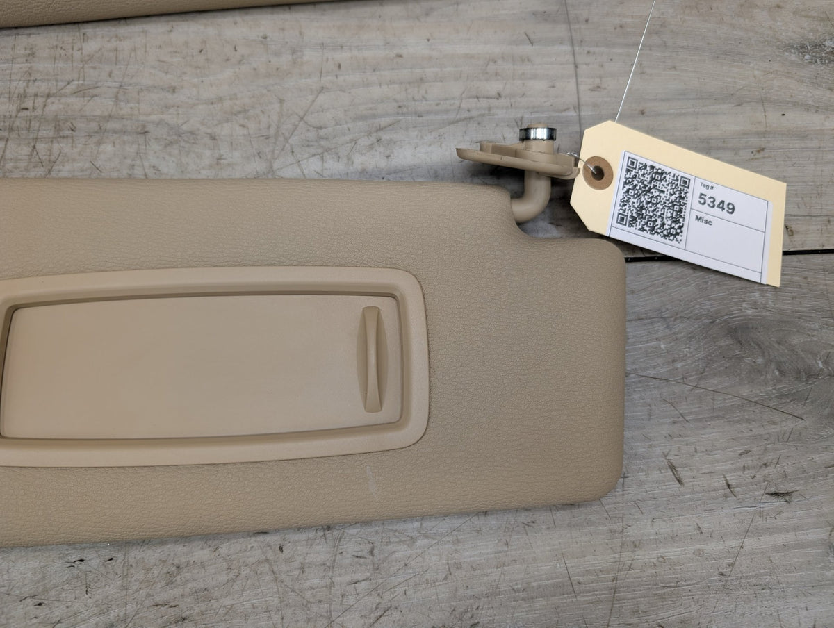 2007-2013 BMW X5 E70 Front Left Right Sun Visor SET OEM
