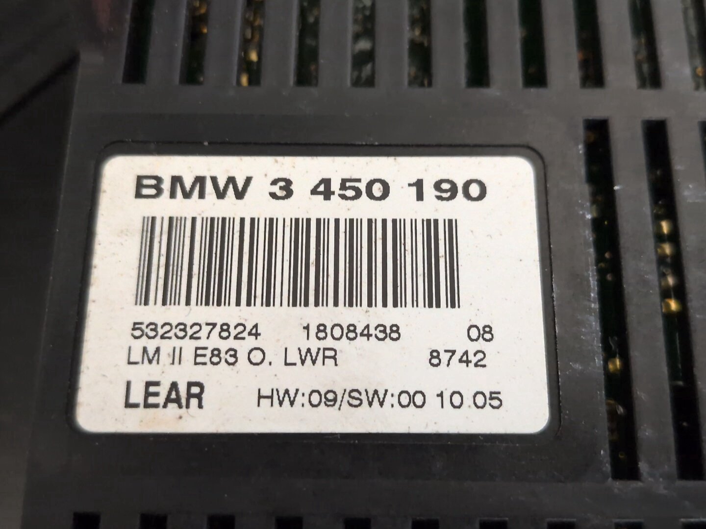 2004-2010 BMW X3 E83 FRM Headlight Footwell Module 3450190