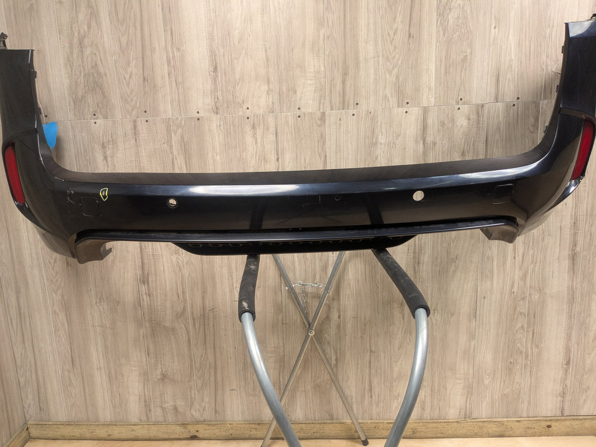 DAMAGE 15-18 BMW F85 X5M Rear Bumper Cover w/ Diffuser Assembly Black 416