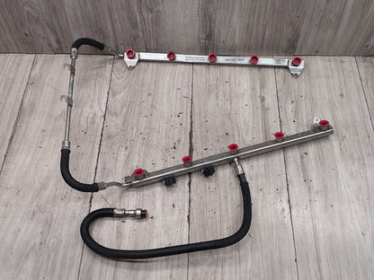 2004-2010 BMW E64 M6 S85B50A Engine Motor Fuel Injector Rail Line SET 7834120