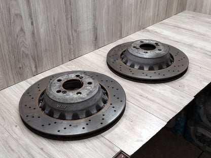 2015 - 2019 BMW X6 F86 Rear Left Right Brake Disc Rotors SET 2284903 S63B44T2
