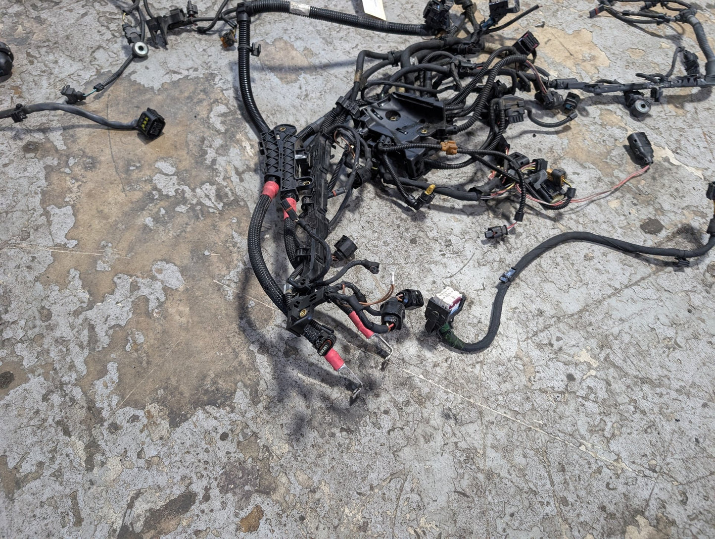 BMW G12 750Li N63B44O2 Engine Motor Transmission Wiring Wire Harness SET 8654414