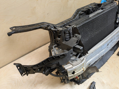 13-16 Audi RS5 Front Clip Frame Radiator Support & Cooling Fan Assembly