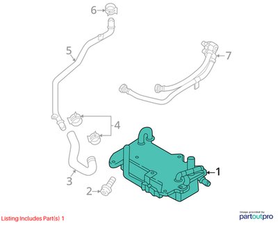 2018-2023 Audi S4 B9 Tranmssion Oil Cooler 4M0317021G OEM