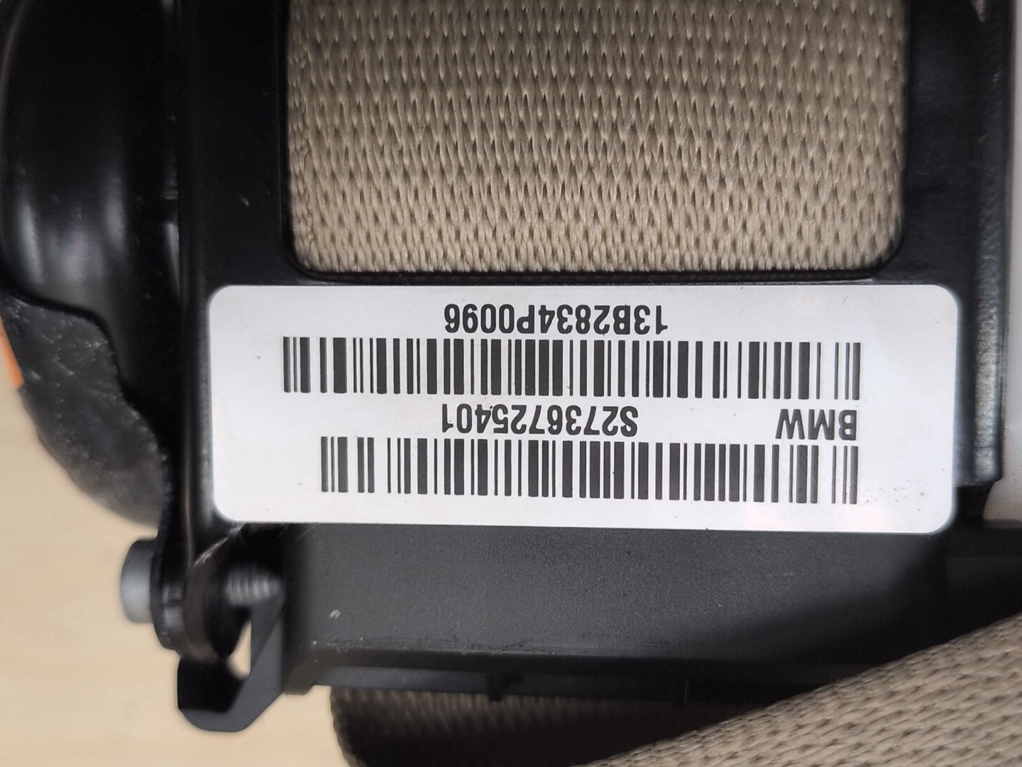 2011-2016 BMW X3 F25 Front Right Passenger Seatbelt Seat Belt Retractor 7367254