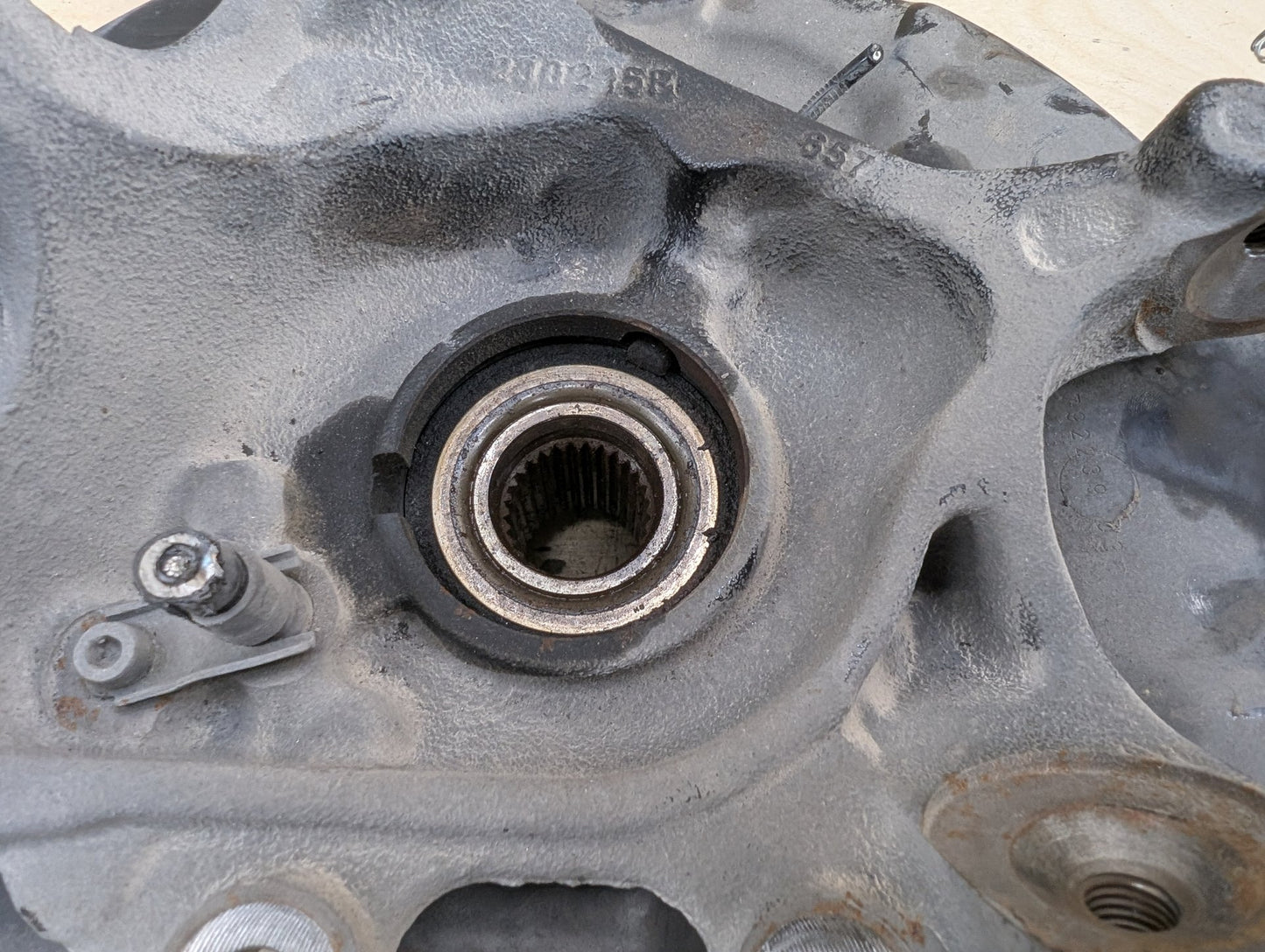 2012-2018 BMW 320i F30 Rear Left Driver Spindle Knuckle w/ Bearing 6792521