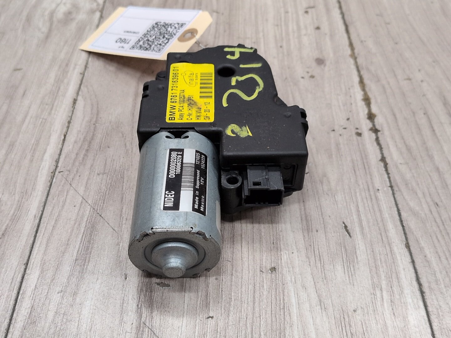 OEM BMW MINI E84 F15 F25 F54 F55 F56 F60 Panoramic Sunroof Drive Motor Actuator