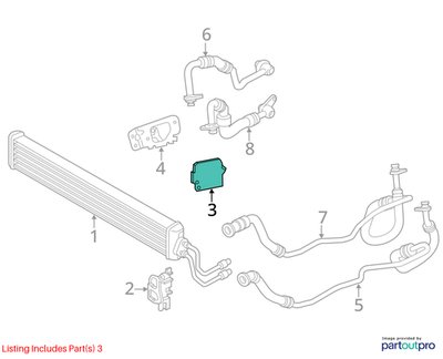 OEM BMW F80 F82 F83 F87 M3 M4 Transmission Oil Cooler Inlet Outlet Hose Line S55