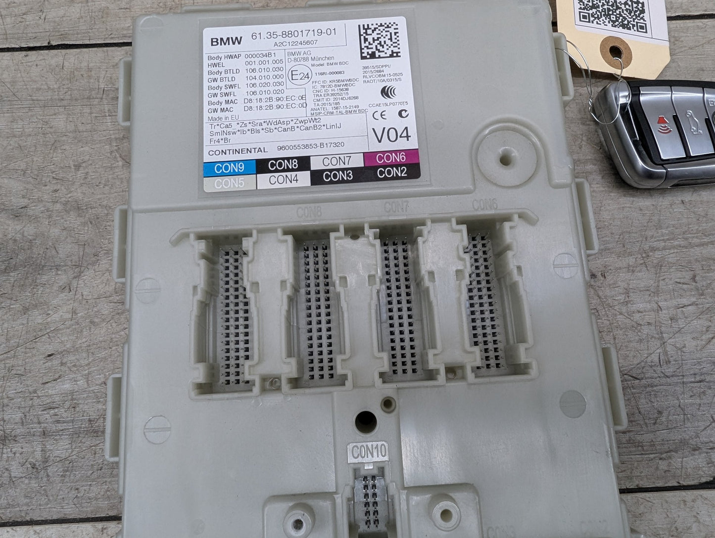 BMW G01 X3 B46B20B Engine Motor ECU DME Computer Module w/ Key 8779032
