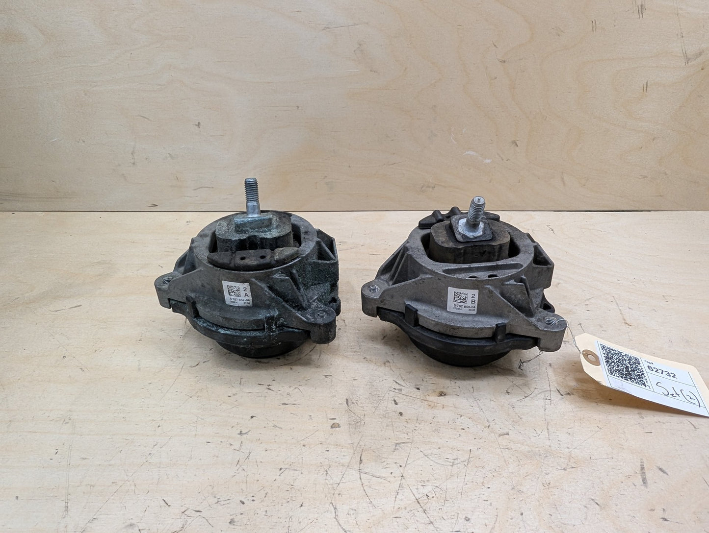 2012-2018 BMW F30 328i N47D20O1 Left Right Engine Bracket Support Mount SET 6787657