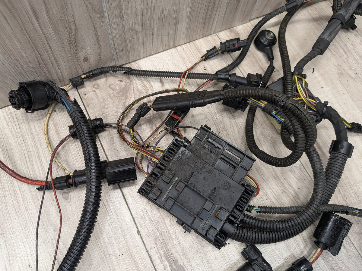 12-18 BMW F30 335i N55 Engine Motor Transmission Wiring Wire Harness SET
