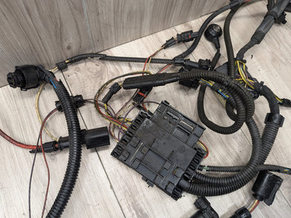 12-18 BMW F30 335i N55 Engine Motor Transmission Wiring Wire Harness SET