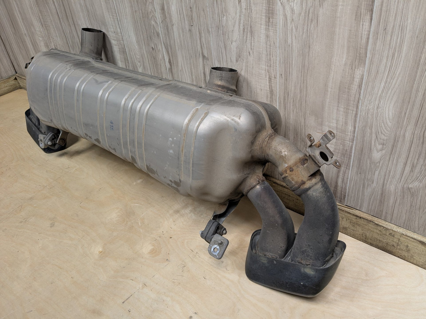 16-19 OEM BMW G11 G12 750i 750iX Engine N63R Rear Exhaust Pipe Muffler M SPORT