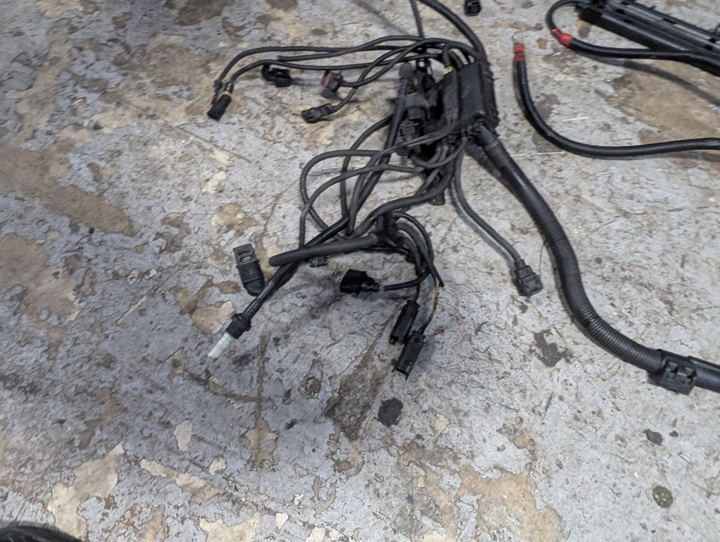 2007-2013 BMW E93 328i N52B30M1 Engine Motor Transmission Wiring Wire Harness SET 7555003