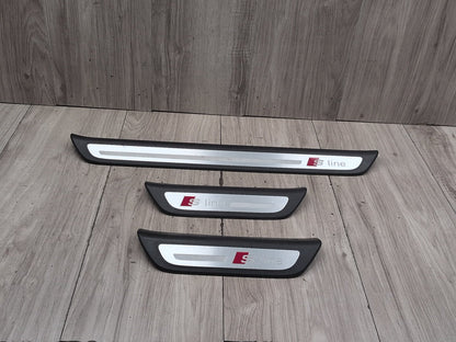 2015-2018 Audi Q3 8U S Line Front Rear Left Right Scuff Plate Door Sill SET 8U0853375A