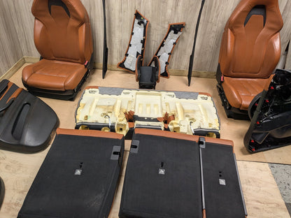 15-19 OEM BMW F16 F86 X6M BROWN Interior Seats Front Rear Door Panels COMPLETE