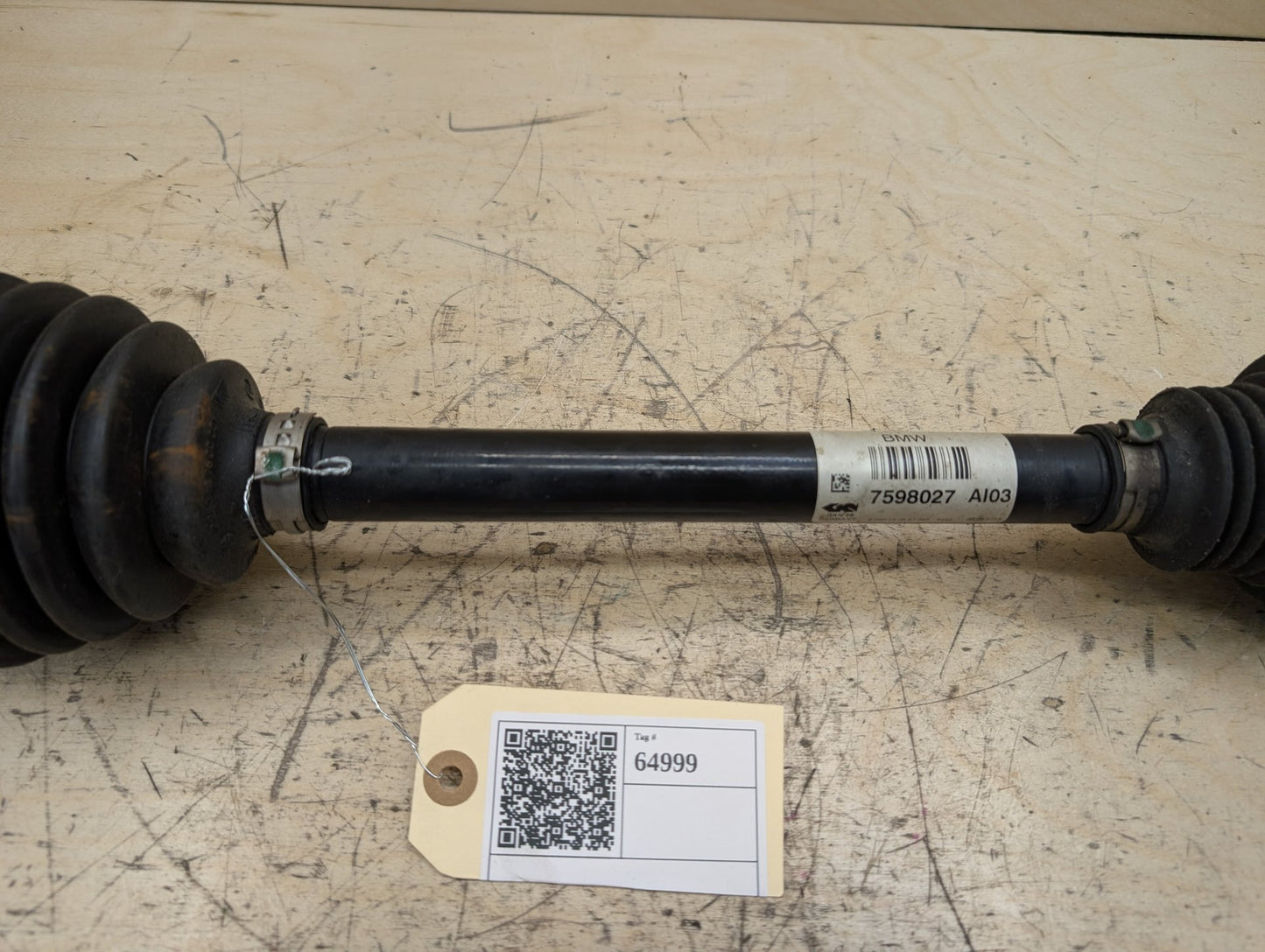 11-17 OEM BMW F25 X3 28iX AWD Front Left Driver Output Shaft CV Axle