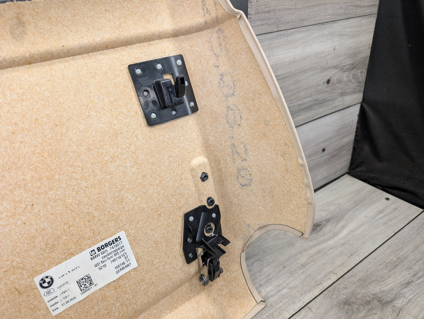 2019-2026 BMW X5 G05 Front Left Driver or Right Passenger Seat Lower Seat Back Panel 7478077