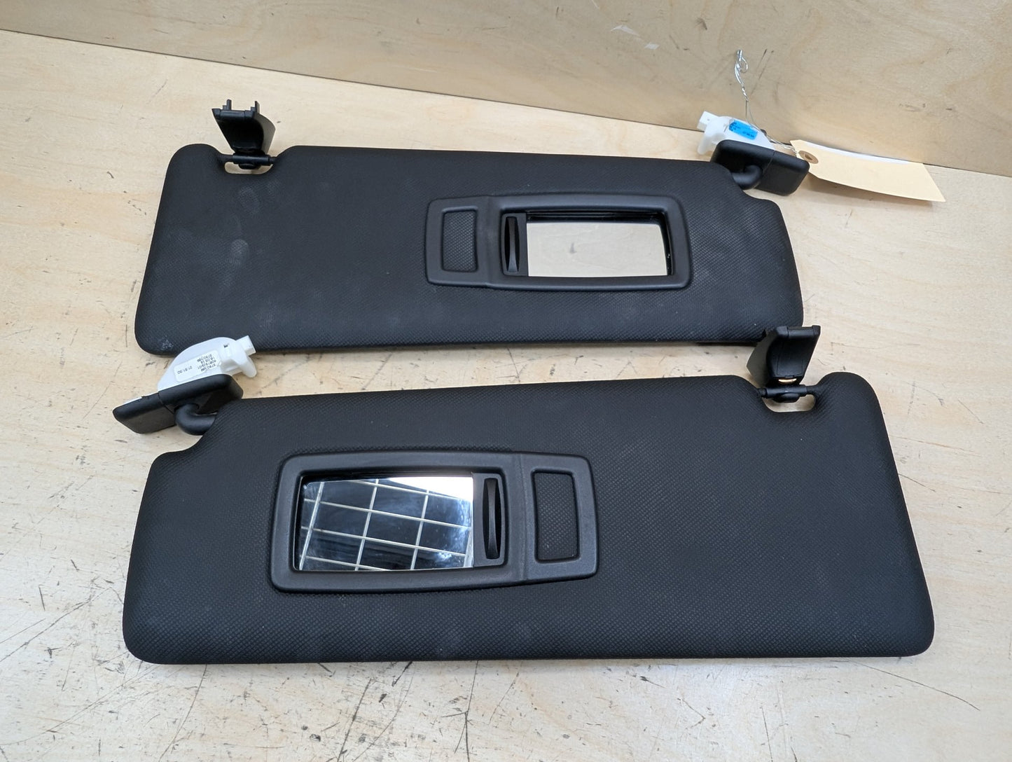 OEM BMW F30 F31 F32 F36 F80 F82 M3 M4 Left Right Interior Sun Visor PAIR Black