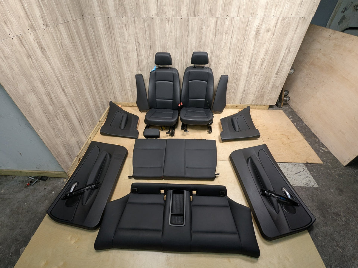 08-13 OEM BMW E82 128 135 COUPE Interior Front Rear Seats Door Panels BLACK