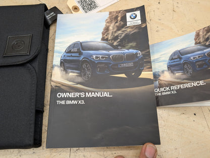 2018-2024 BMW X3 G01 - Owners Instruction Manual Book SET PN: 2982693