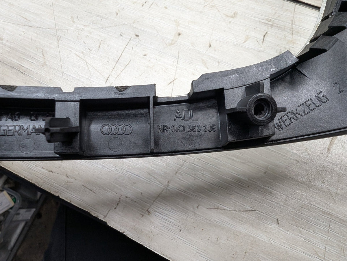 2008-2017 Audi S5 8T Front Rear Left Right Dash Interior Trims SET 8K0863305 09-17 OEM AUDI A4 A5 S4 S5 Front Dash Dashboard Center Display Console Trim Aluminum