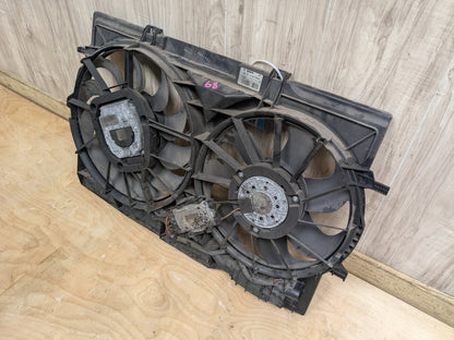 2009-2012 Audi S4 B8 Radiator Fan Shroud Housing w/ Motor 8K0121003N